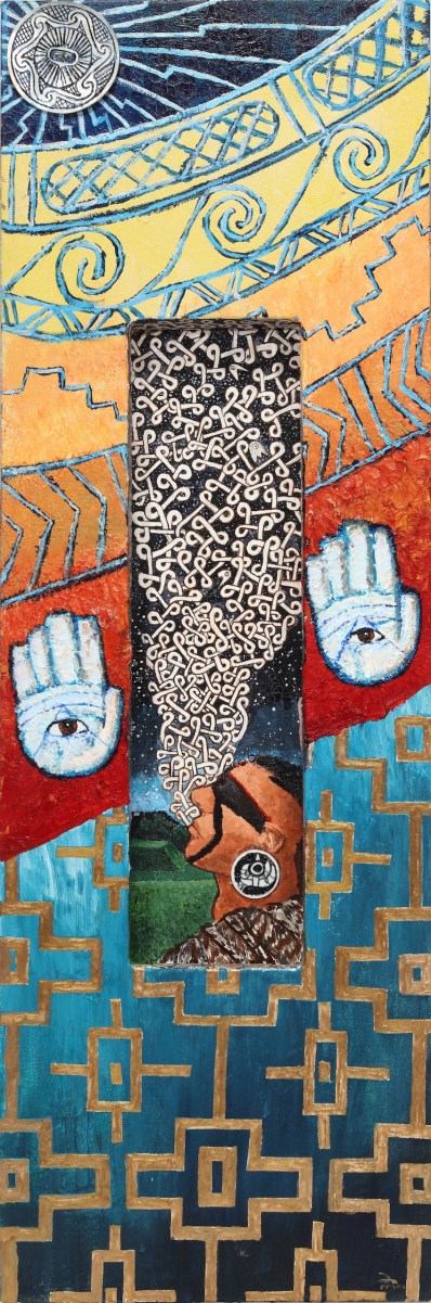 Dustin Illetewah Mater, Dreaming Perched upon the Mounds, 2013